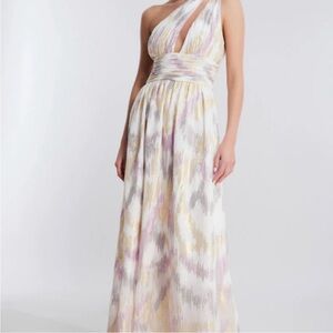 BCBGMaxAzria Maxi Multicolor Metalic Dress